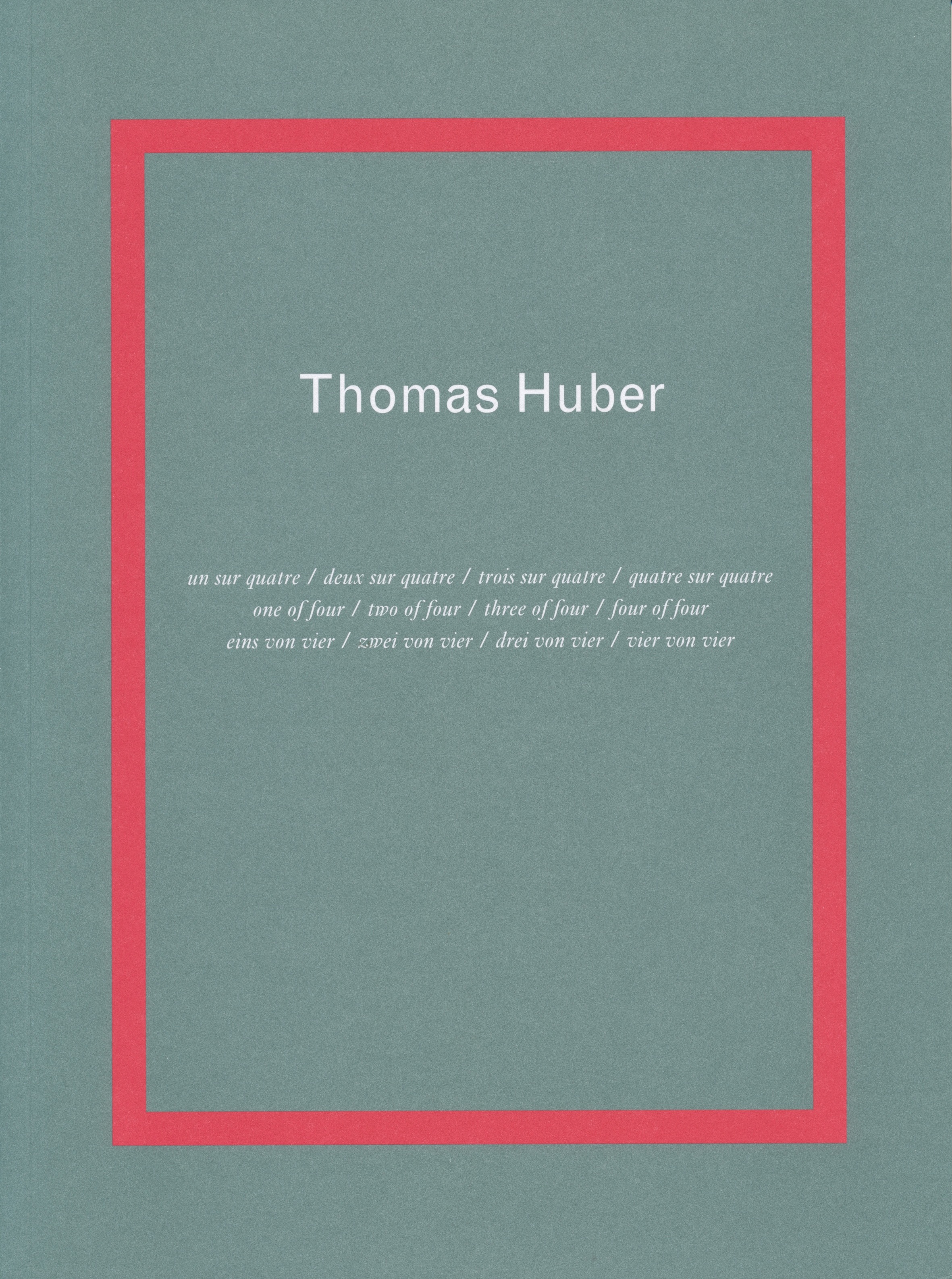 Couverture Thomas Huber