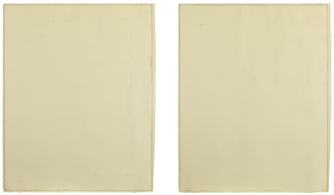 Rémy Zaugg, Blattpapier, Malerei, Feuille de papier, peinture, s.d.