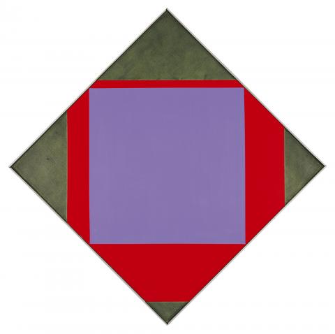 Max  Bill, Violettes und Rotgrünes Quadrat, 1961-1962