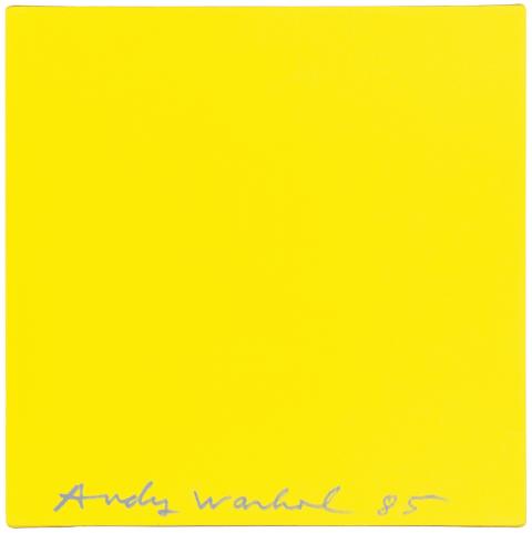Olivier / Andy Mosset / Warhol, Sans titre (Yellow Square), 1979/1985