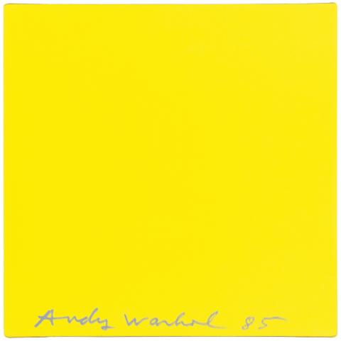 Olivier / Andy Mosset / Warhol, Sans titre (Yellow Square), 1979/1985