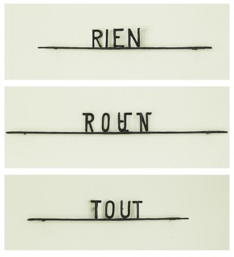 Markus Raetz, Tout-Rien, 1999