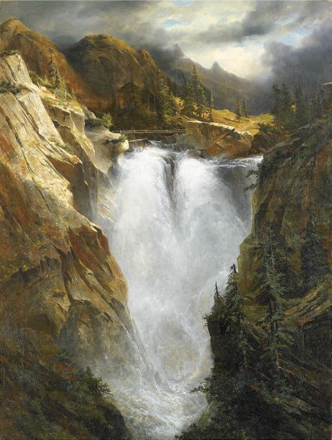Alexandre Calame, Cascade de la Handeck, 1839