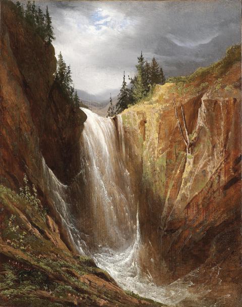Alexandre Calame, Etude de la cascade de la Handeck, 1839