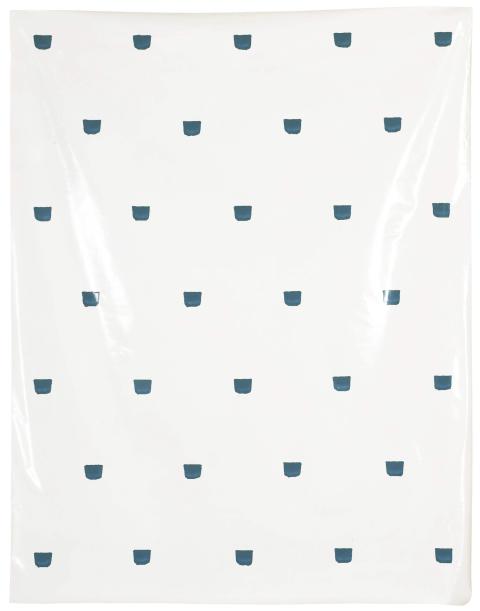 Niele Toroni, Empreinte de pinceau n° 50 répétées à intervalles réguliers de 30cm, 1973