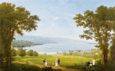 Frédéric Frégevize, Vue de Genève, 1819