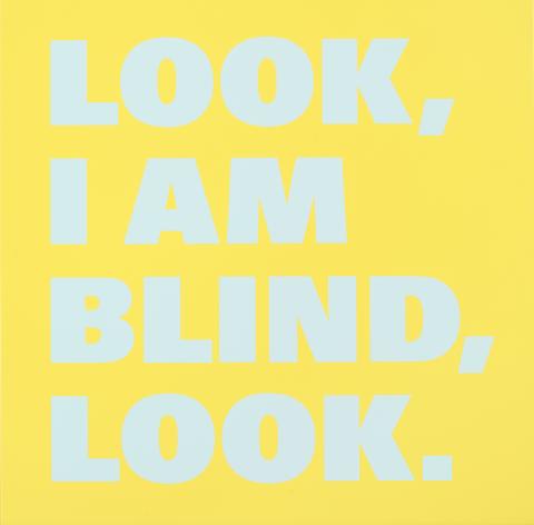 Rémy Zaugg, Look/I am/Blind/Look (Nr16), 1998-1999