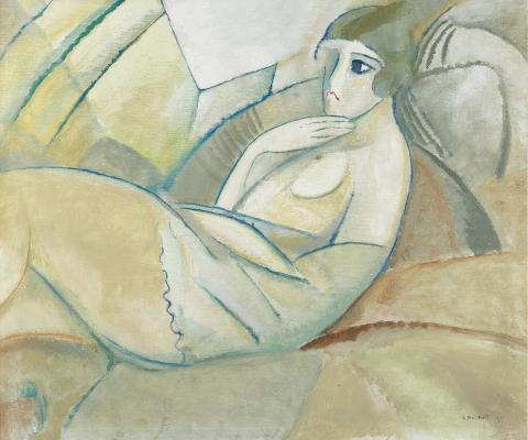 Gustave Buchet, Femme allongée, 1917