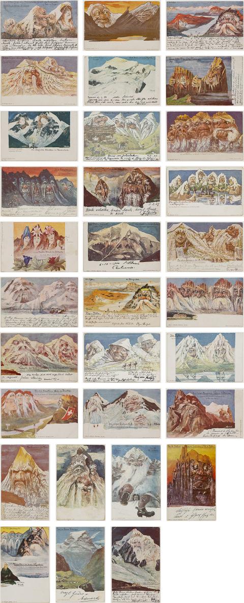 Emil Nolde, Berge und Gipfel in den Alpen, 1894-1896