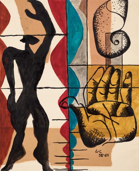 Le Corbusier, Le Modulor, main ouverte et coquillage, 1960