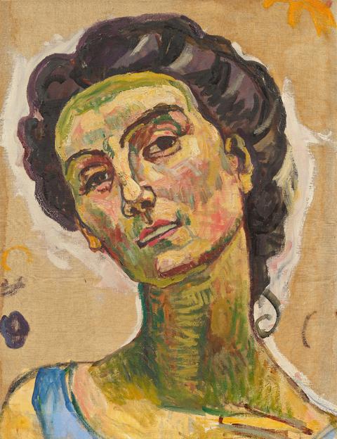 Ferdinand Hodler, Blick ins Unendliche, Kopfstudie, ca 1914