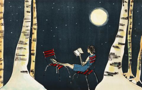 Zilla Leutenegger, My favorite book (nigth), 2024