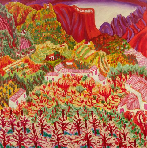 Paul Camenisch, Herbstlandschaft Mendrisiotto, 1925