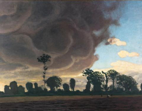 Félix Vallotton, Le grand nuage, Honfleur, 1909, oil on canvas