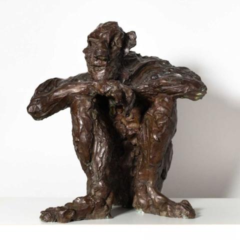 Rainer Fetting, Old Man Sitting Sauna, 1989