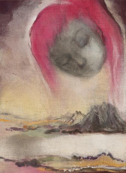 Leiko Ikemura, Pink Hair II, 2019