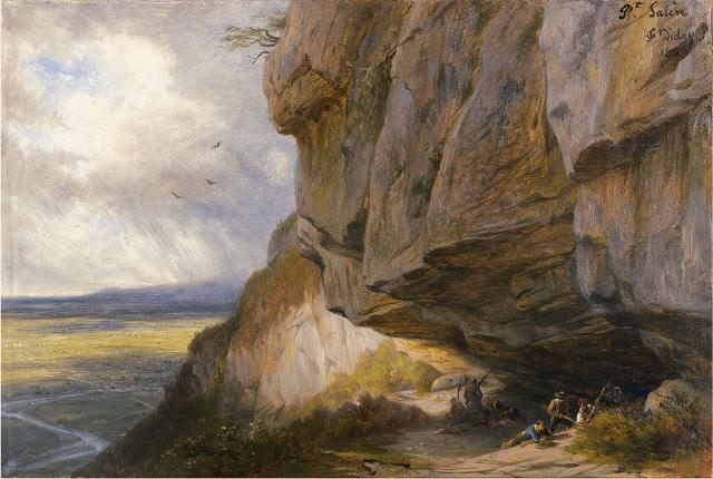François Diday, La Grotte du Petit Salève, 1868