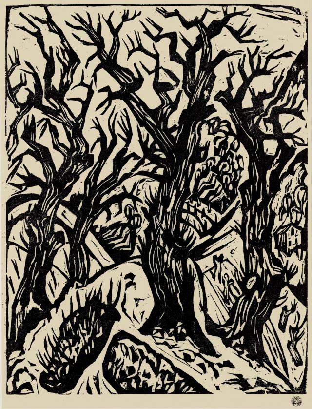 Hermann Scherer, Kastanienbäume, Châtaigniers, 1925