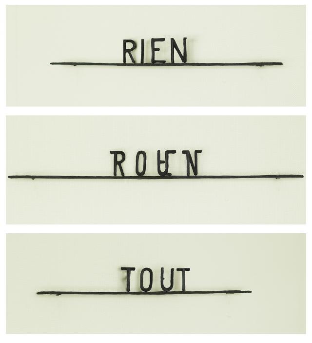 Markus Raetz, Tout-Rien, 1999