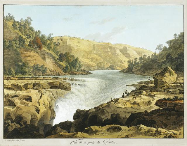 Jean-Antoine Linck, Vue de la perte du Rhône, s.d.