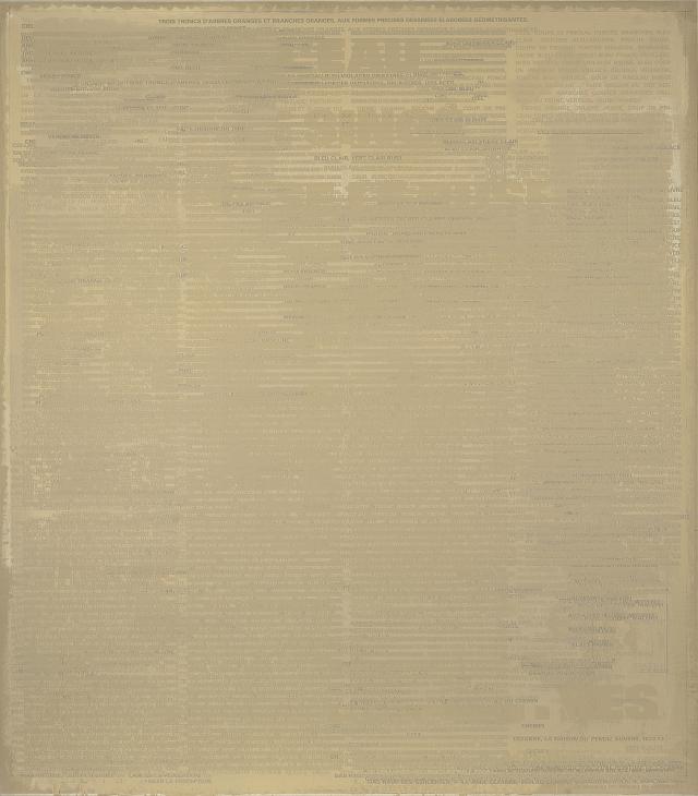 Rémy Zaugg, Ein Blatt Papier II (SOP 215), 1973-1986