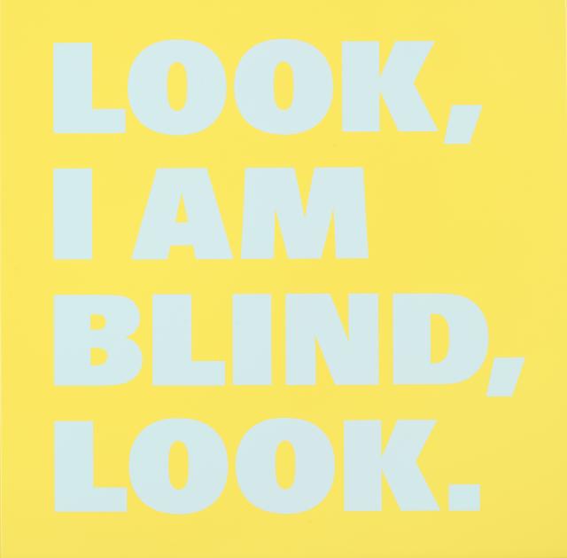 Rémy Zaugg, Look/I am/Blind/Look (Nr16), 1998-1999