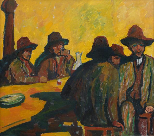 Giovanni Giacometti, Nell'Osteria, Dans la Taverne, 1915