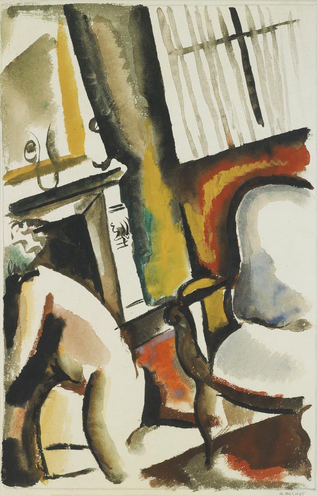 Gustave Buchet, Nu dans un intérieur, s.d.