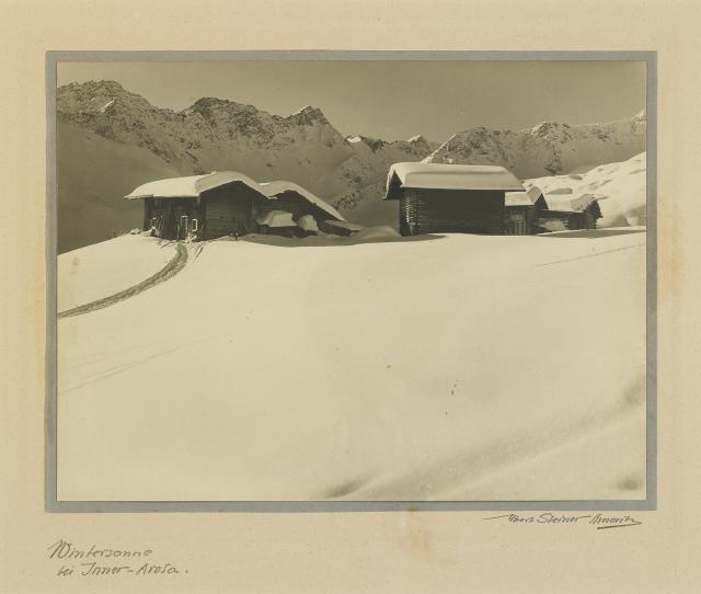 Albert Steiner, Wintersonne bei Inner-Arosa, Soleil hivernal à Inner-Arosa, s.d.