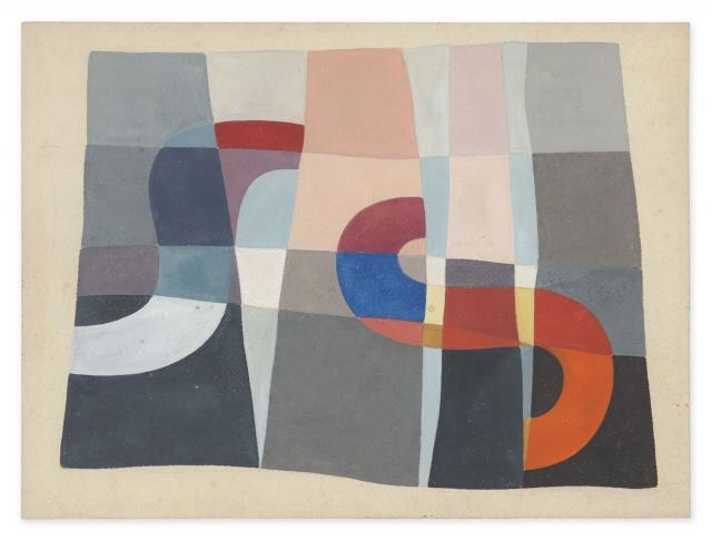 Sophie Taeuber-Arp, Composition à formes de "S", 1927