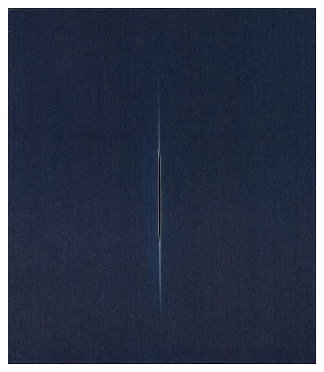 Sylvie Fleury, Concetto Spaziale, 1995