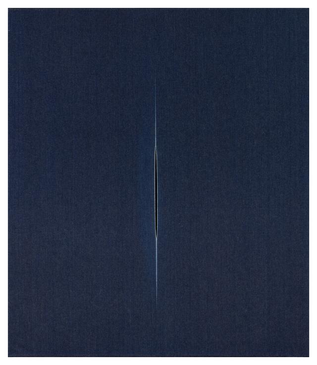 Sylvie Fleury, Concetto Spaziale, 1995