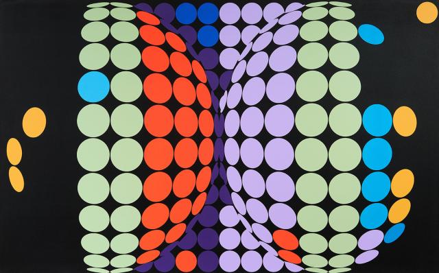 Sylvie Fleury, Color Lab - Study with dots, 2012