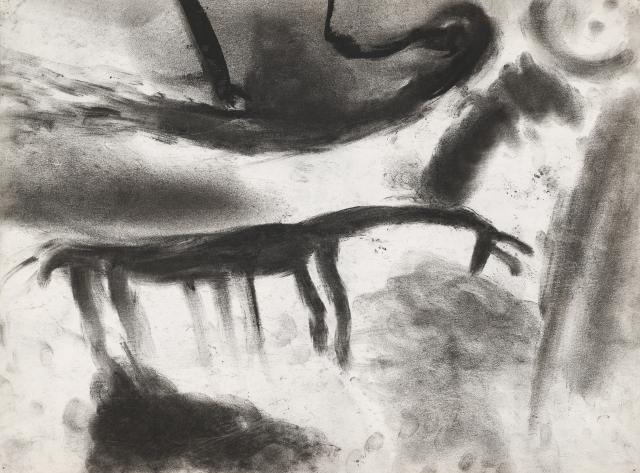 Miriam Cahn, m.d.k. + t. blutungsarbeit, 1986