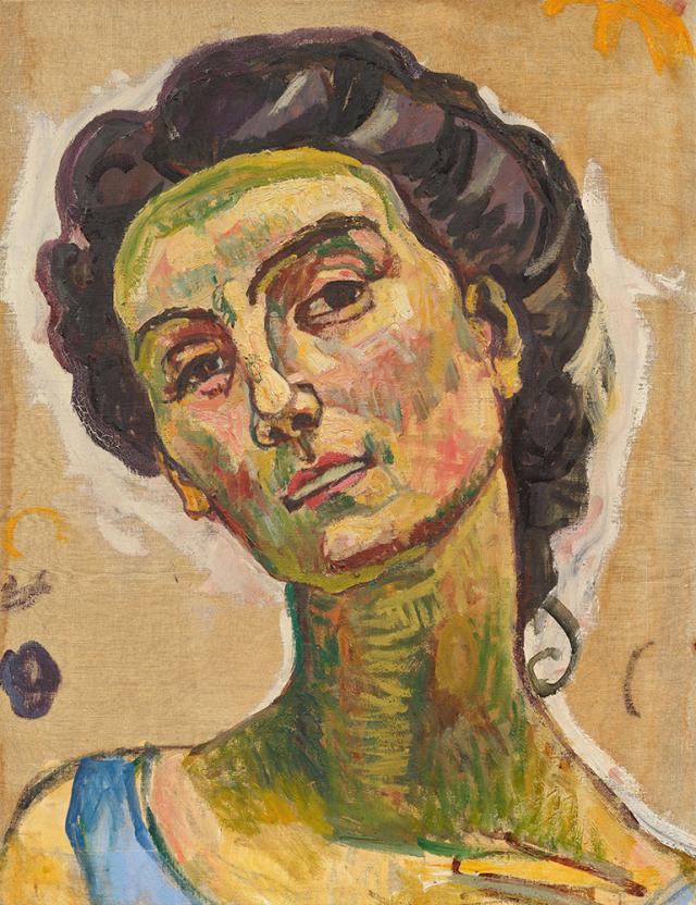 Ferdinand Hodler, Blick ins Unendliche, Kopfstudie, ca 1914