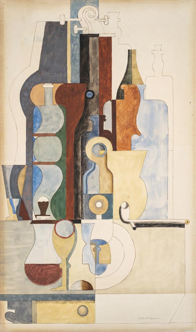 Le Corbusier, Nature morte puriste verticale, 1922