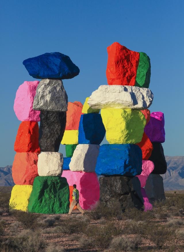 Photographie des Seven Magic Mountains