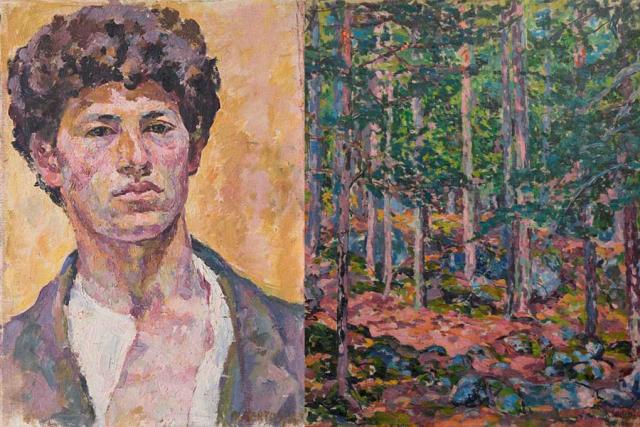 Selbstportrait, Il paesaggio